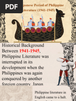 Japanese and Colonial Period