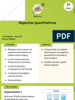 Aspectos Quantitativos: Química