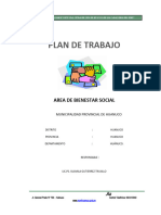 Plan de Trabajo de Psicologia Area Bienestar Social