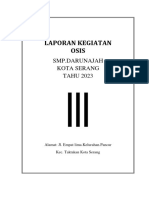 Laporan Kegiatan Osis: SMP - Darunajah Kota Serang TAHU 2023