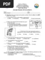 Second Quarterly Test in Science 5 