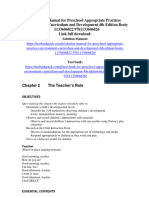 Solution Manual For Preschool Appropriate Practices Environment Curriculum and Development 4Th Edition Beaty 1133606822 9781133606826 Full Chapter PDF