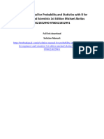 Solution Manual For Probability and Statistics With R For Engineers and Scientists 1st Edition Michael Akritas 0321852990 9780321852991