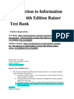 Introduction To Information Systems 6Th Edition Rainer Test Bank Full Chapter PDF