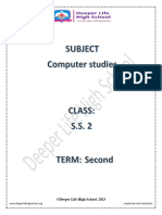 SS2 E-Note Second Term Computer