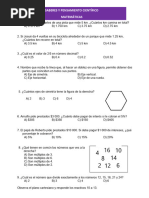 Examen de Matematicas Segundo Trimestre