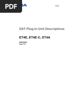 DXT Plug-In Unit Descriptions: ET4E, ET4E-C, ET4A