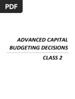 Advanced Capital Budgeting 2 CW