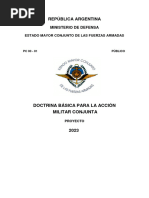 2023 V - PC 00 - 01 Doctrina Básica para La Acción Militar Conjunta 2023 Proyecto 2023