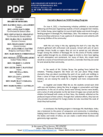 Nstp-Feeding Narrative Report