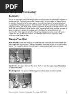 Videography Terminology