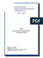 Formulacion y Evaluacion de Proyectos