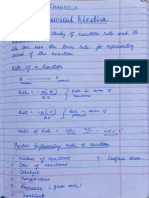 Chemical Kinetics