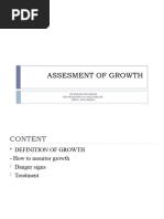 Assesment of Growth