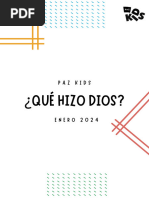 ¿Qué Hizo Dios?: Paz Kids