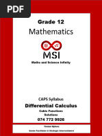 Cubic Functions Revision Booklet Solutions