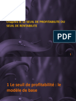 Chapitre 8 Le Seuil de Rentabilite