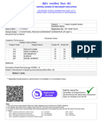 10th Marksheet