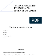 Abnormal Constituents of Urine