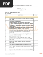 SUBJECT: Chemistry: Vedantu Sample Paper 2023-24