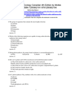 Ecology Canadian 4Th Edition Molles Test Bank Full Chapter PDF