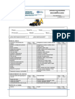 Check List Retroexcavadora 2017