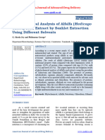 Phytochemical Analysis of Alfalfa Medica