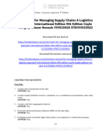 Managing Supply Chains A Logistics Approach International Edition 9Th Edition Coyle Test Bank Full Chapter PDF