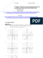 Test Bank For Calculus of A Single Variable Early Transcendental Functions 6Th Edition by Larson and Hedwards Isbn 1285774795 9781285774794