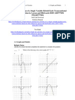 Test Bank For Calculus of A Single Variable Hybrid Early Transcendental Functions 6Th Edition by Larson and Hedwards Isbn 1285777050 9781285777054