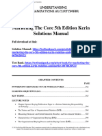 Marketing The Core 5Th Edition Kerin Solutions Manual Full Chapter PDF