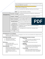 Organization and Management Notes