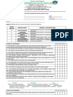 Teaching Observation and Rating Sheet