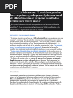 Florencia Salvarezza: "Los Chicos Pueden Leer en Primer Grado Pero El Plan Nacional de Alfabetización Se Propone Resultados Recién para Tercer Grado"