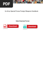 Us Army Special Forces Foreign Weapons Handbook