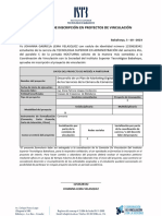 4 - Formulario de Inscripción en Proyectos de Vinculación