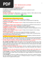 UNIT 8 BIOMECHANICS IN SPORTS 2023n