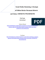 Test Bank For Social Media Marketing A Strategic Approach 2Nd Edition Barker Bormann Roberts and Zahay 1305502752 9781305502758 Full Chapter PDF