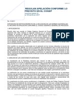 Resolución No. 15-2017 - Normas Que Regulan La Apelación Conforme Al COGEP - Corte Nacional de Justicia.