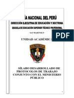 Silabus Protocolos de Trabajo Conjunto M.P - Pnp.