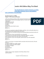 Essentials of Genetics 8Th Edition Klug Test Bank Full Chapter PDF