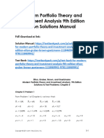 Modern Portfolio Theory and Investment Analysis 9Th Edition Elton Solutions Manual Full Chapter PDF