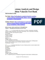 Modern Systems Analysis and Design 8Th Edition Valacich Test Bank Full Chapter PDF