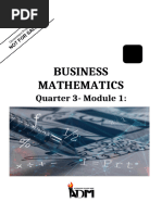 BUSINESS MATH - Q3 - Module1-V2