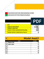 Contoh Simulasi Analisa Usaha Budidaya Ikan Nila