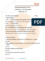 CBSE Class 7 Science Our Environment Chapter 4 Air Important Questions 2023-24