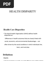 Health Disparity