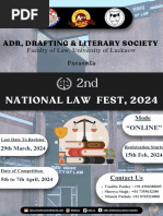 2nd National Online Law Fest, 2024