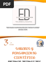 Saberes y Pensamiento Científico - 3ro Exedu