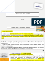 A Legislação de Alimentos